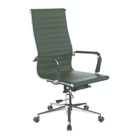 CHARLES EAMES INSPIRED HIGH BACK EXECUTIVE SWIVEL CHAIR-Forest Green
