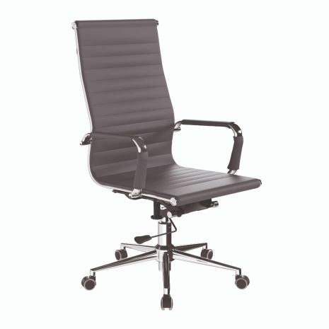 CHARLES EAMES INSPIRED HIGH BACK EXECUTIVE SWIVEL CHAIR-Grey