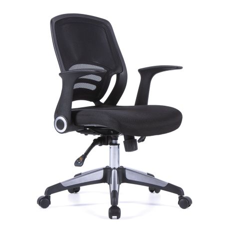 Graphite Medium Back Mesh Task Chair-Black