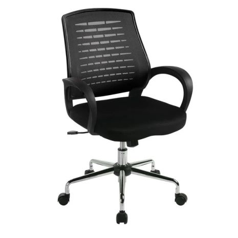 Mesh Back Operators Swivel Chair - Black