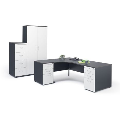 Graphite Grey Office Furniture Suite 2