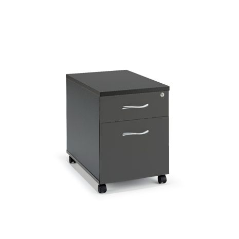 Full Graphite Grey Under Desk Mobile Pedestal