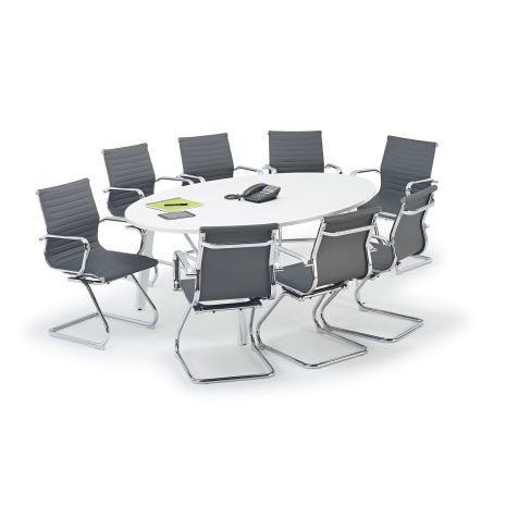 Oval Boardroom Table 8 Chairs